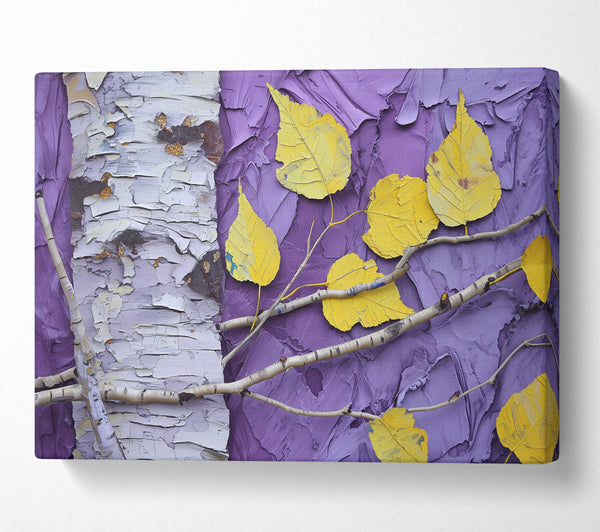 Purple Birch Leaves