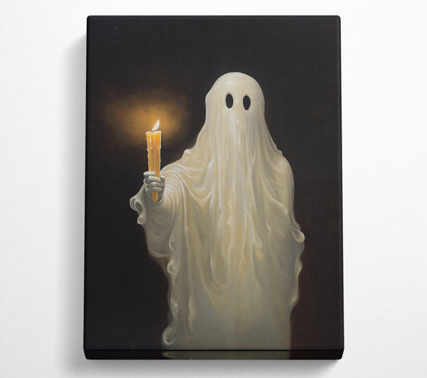 Pale Ghost With Flame