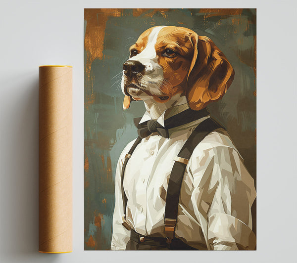 Brown Beagle Gentleman