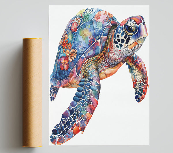 Blue Mosaic Turtle