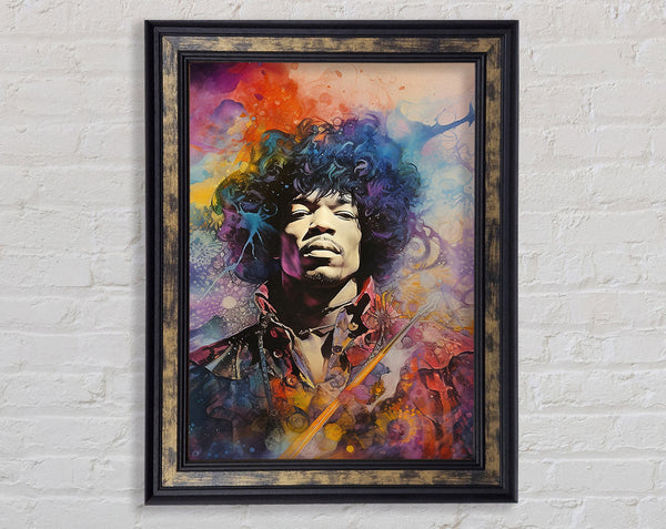 Jimi Hendrix Colour Splash