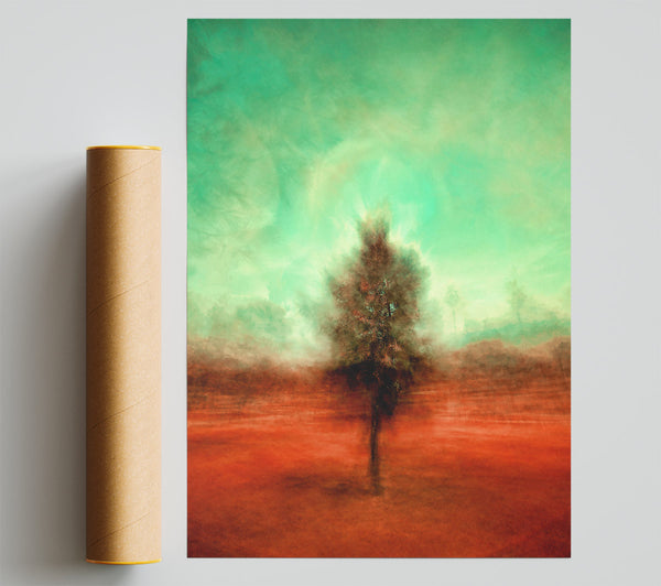 Emerald Tree In Red Soil