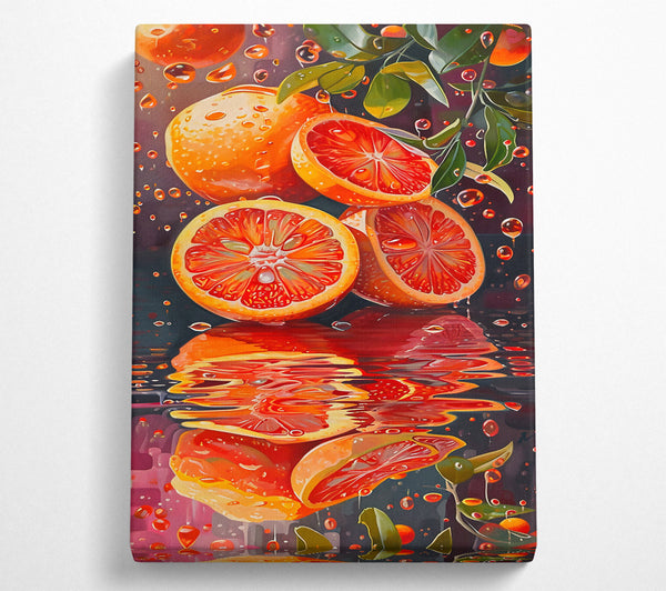 Crimson Citrus Reflection