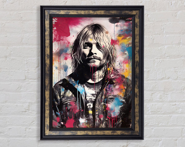 Kurt Cobain Colour Splash