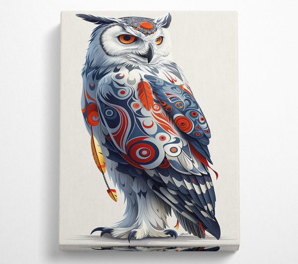 Red & Blue Owl Spirit