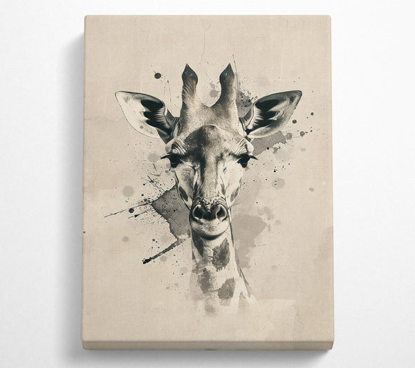 Beige Giraffe Gaze