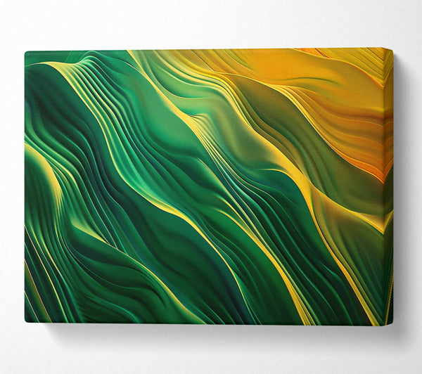 Emerald Flowing Lines