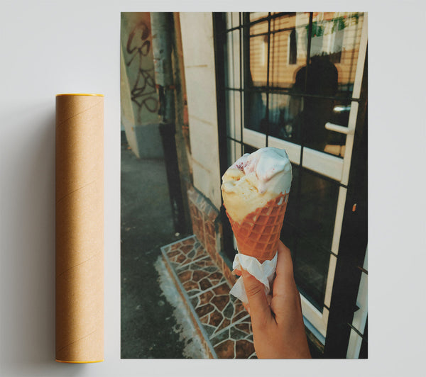 Vanilla Cone In The Sun