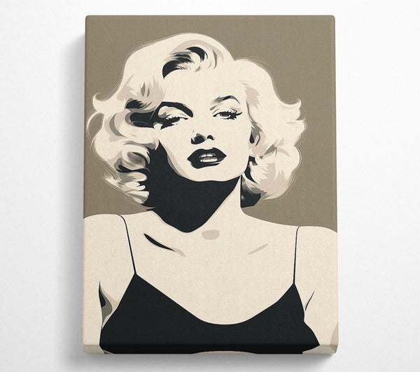 Marilyn Monroe Beige Sketch