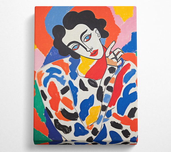 Matisse Style Woman Portrait