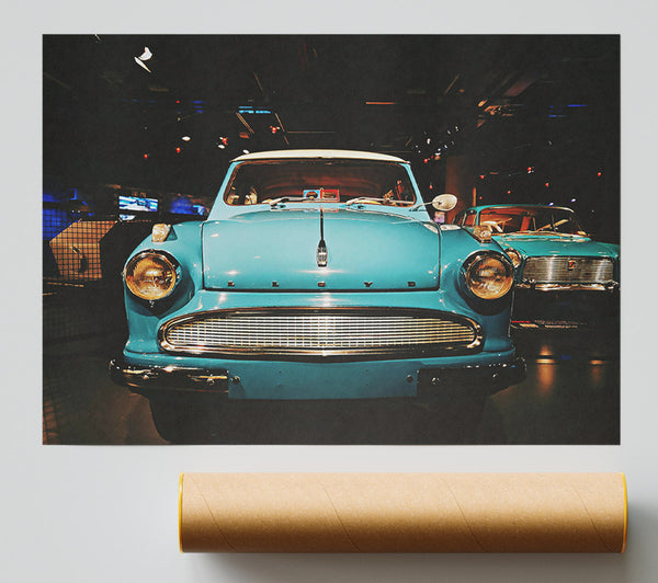 Turquoise Classic Car