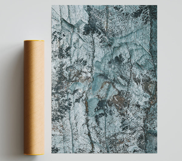 Teal Stone Abstract