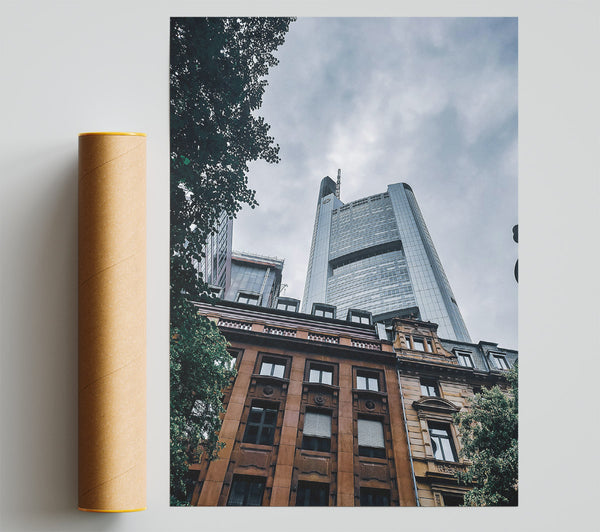 Brown Buildings & Skyward Glance