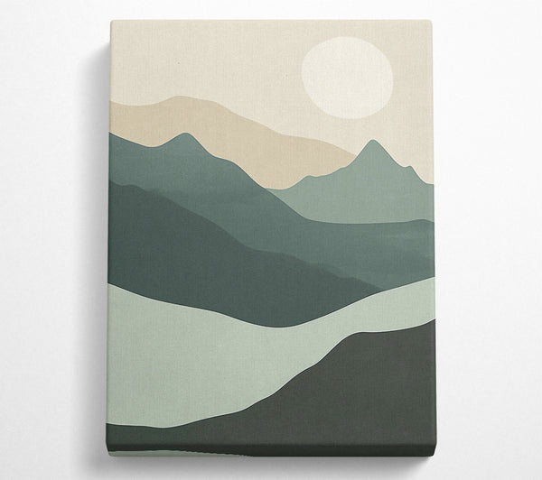 Mountain And Sun Landscape