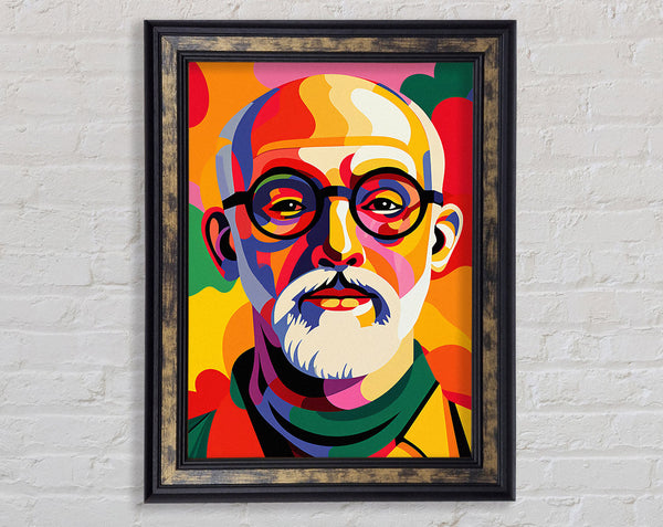 Old Man Hipster Pop Art