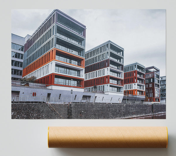 Orange Modern Buildings