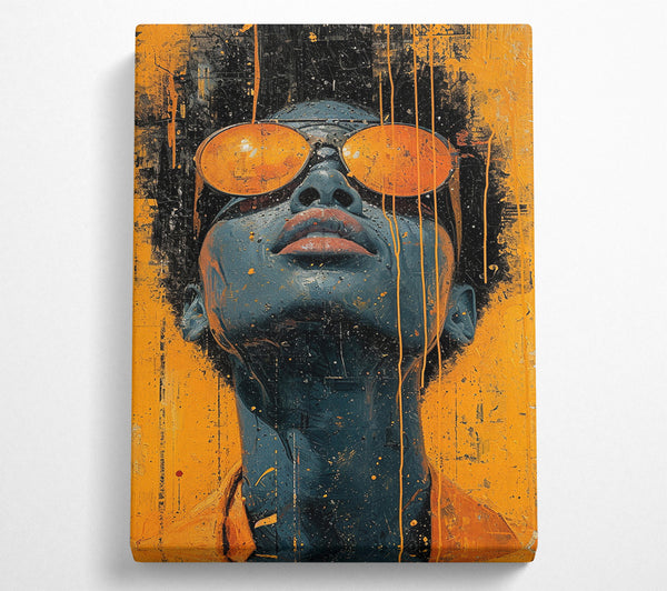 Orange Paint Sunglasses