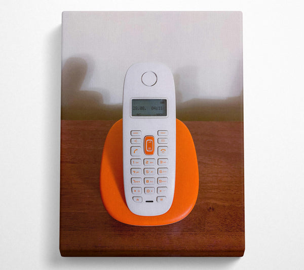 Orange Cordless Phone