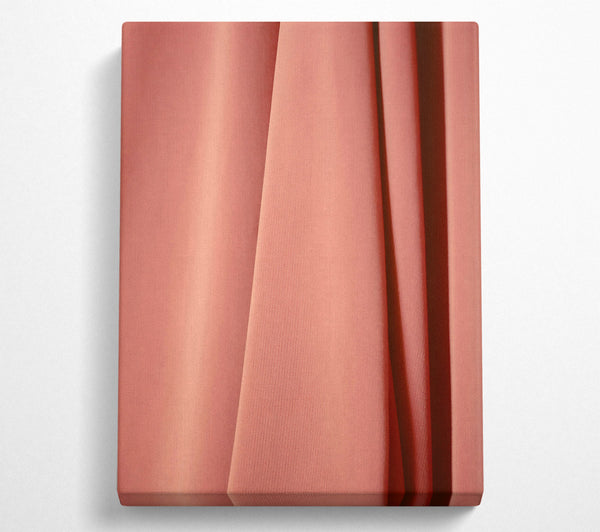 Salmon Silk Drape