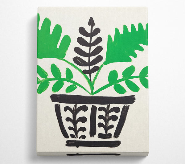 Plant Pot Brush Strokes