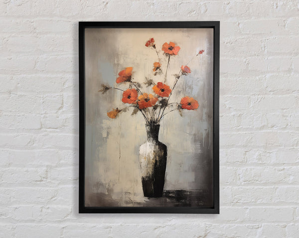 Poppy Vase Abstract