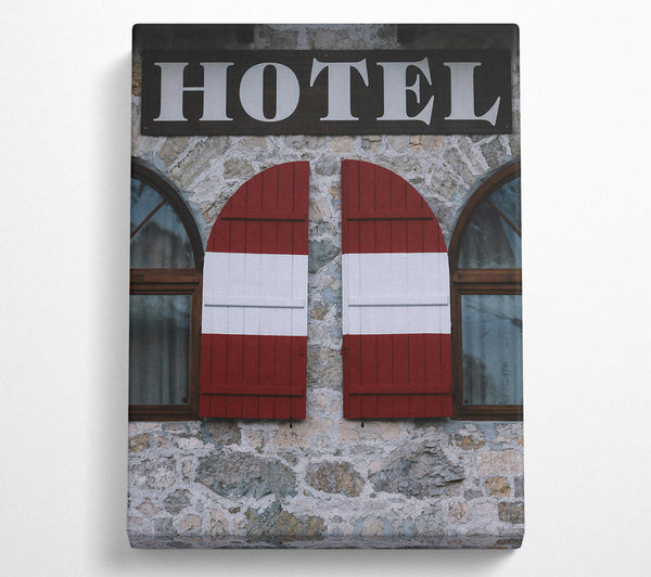 Red Hotel Shutters