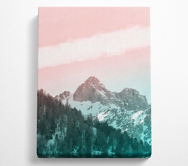 Pink Sky Mountain Range