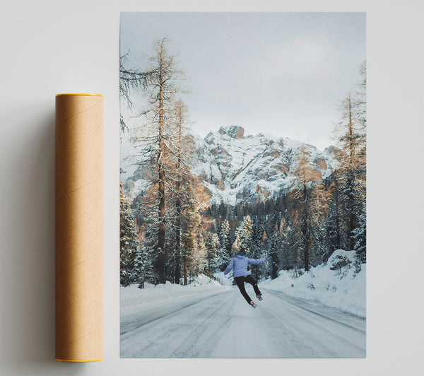 Blue Joy In Snow