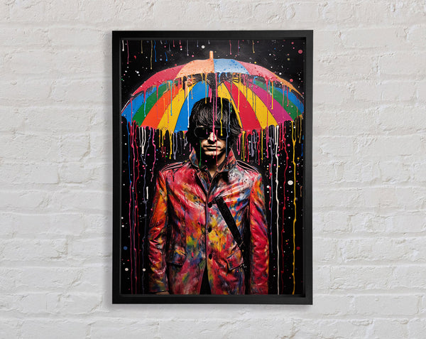 Rainbow Umbrella Man