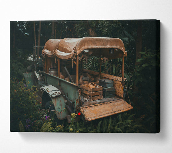 Rusty Green Jungle Truck