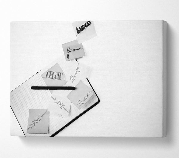 Black And White Notebook Notes