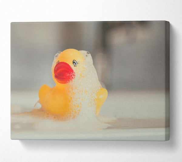 Yellow Duck In Foam