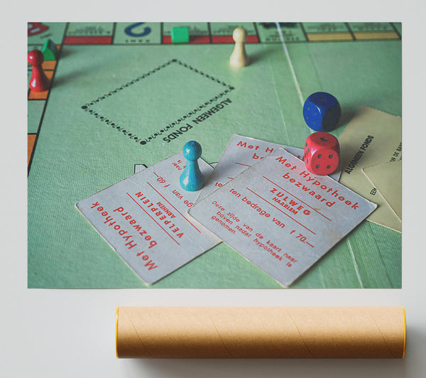 Green Monopoly Game Board