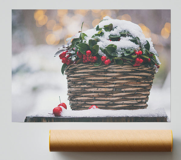 Red Berries In The Snow