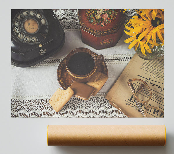 Brown Lace And Coffee