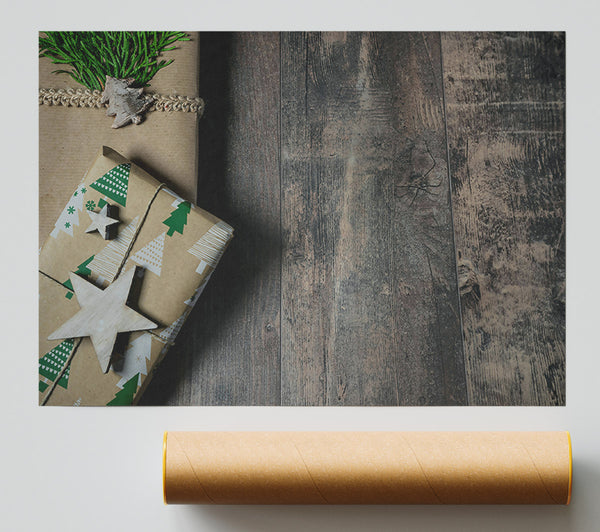 Brown Christmas Gift Wrap