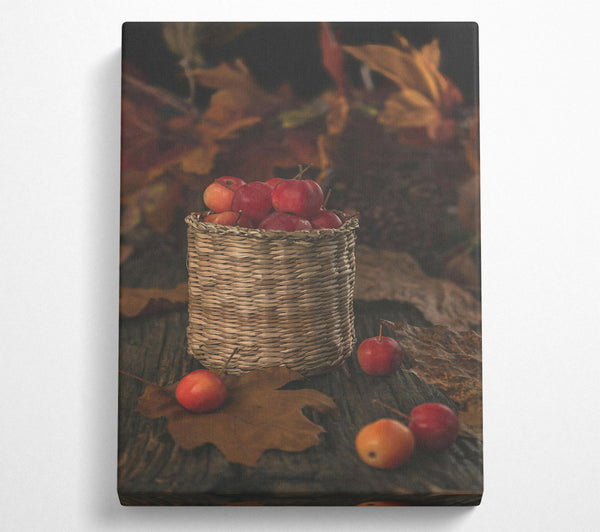 Red Apples In A Basket