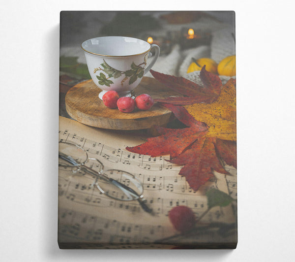 Red Autumn Teacup