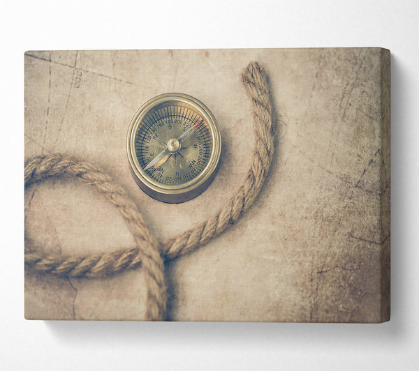 Golden Compass And Rope