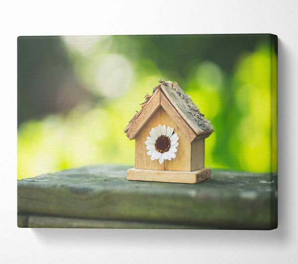 White Flower Birdhouse