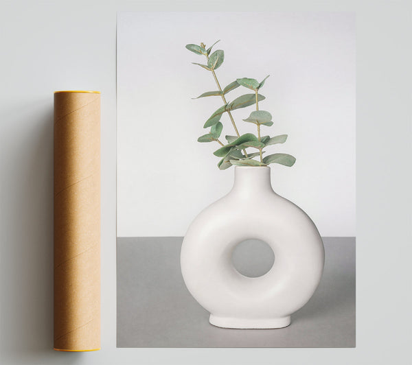 Pale Green Donut Vase