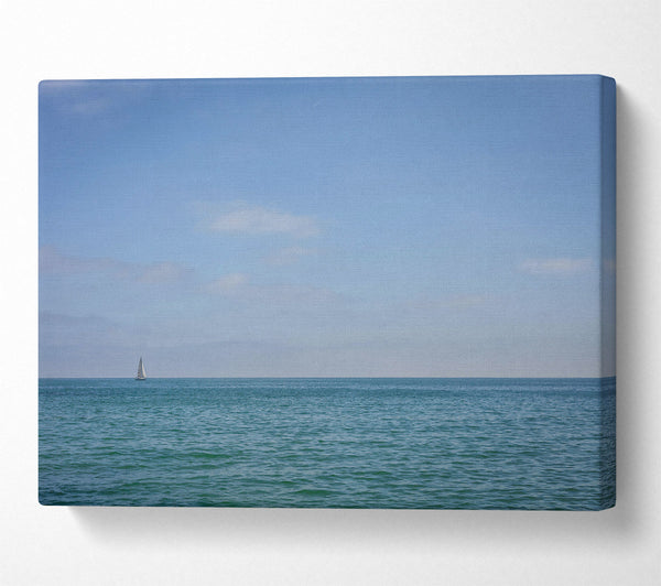 Azure Sailboat Horizon