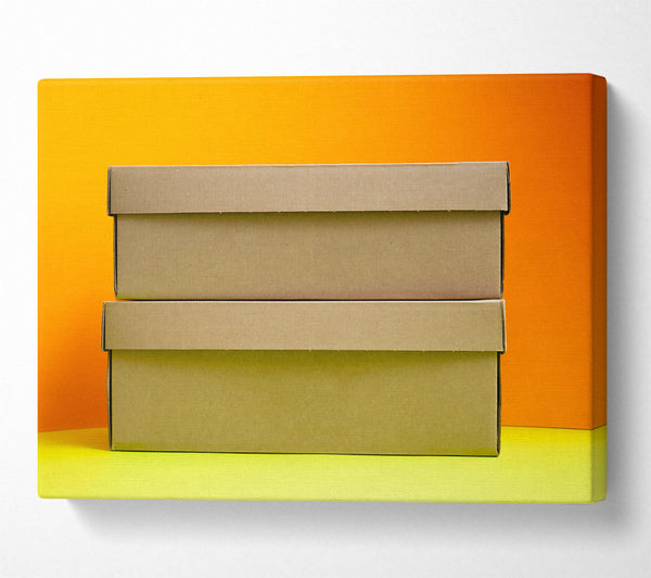 Tan Boxes On Yellow