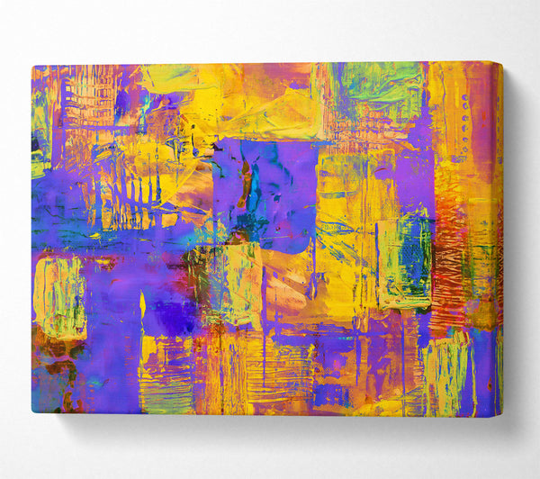 Purple And Yellow Abstract