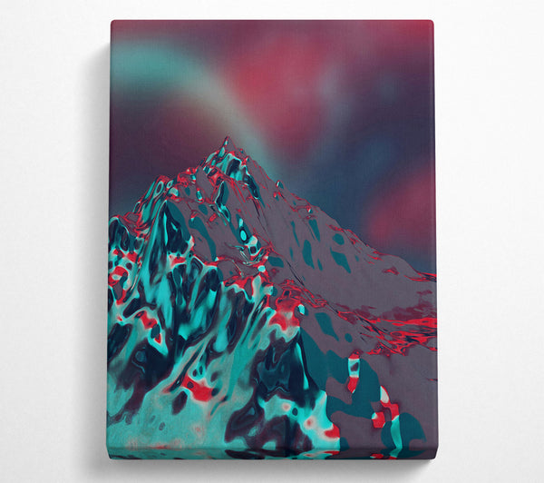 Teal Metallic Mountain