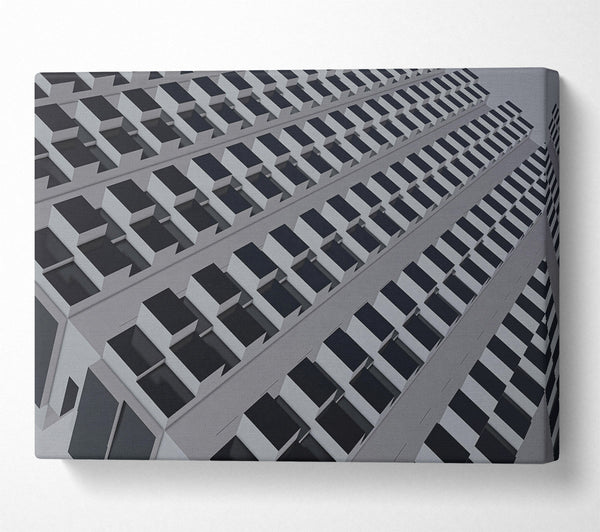 Grey Geometric Facade