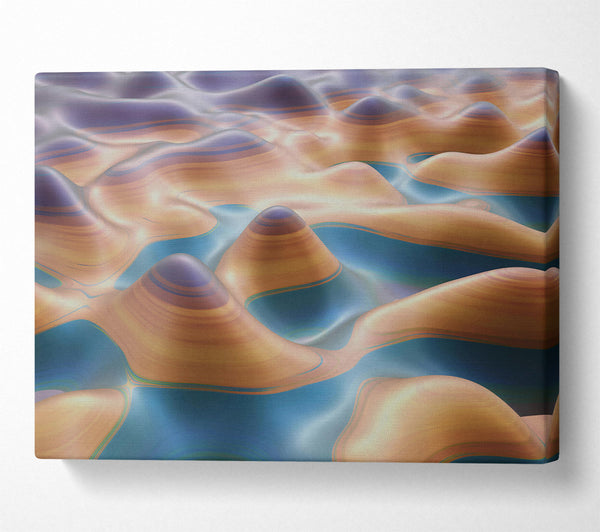 Golden Liquid Landscape