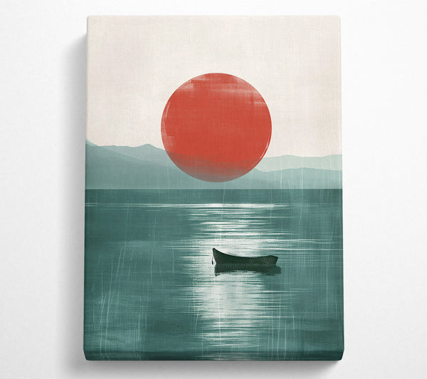 Sunset Ocean Boat