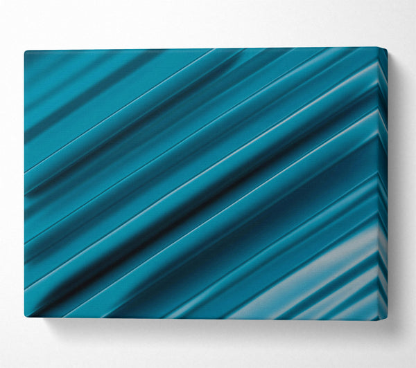 Teal Diagonal Stripes