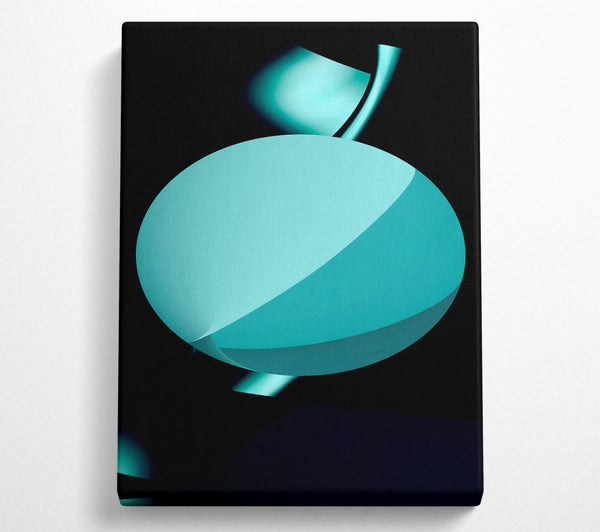 Teal Abstract Sphere